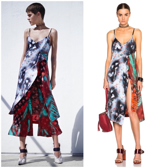 Acne Studios Dresses & Skirts - Acne Studios Clemente Botanical Spray Silk Dress